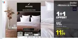 Carrefour Drive Daniel hechter - oreiller mémoire de forme offre