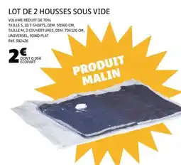 Gifi Lot de 2 housses sous vide offre