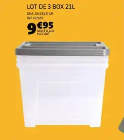 Gifi Lot de 3 box offre