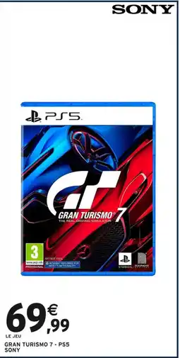 Intermarché Hyper SONY Gran turismo 7 - ps5 offre