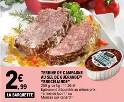 E.Leclerc Terrine de campagne au sel de guérande brocéliande offre