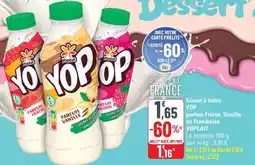 G20 YOPLAIT Yaourt à boire YOP parfum Fraise, Vanille ou Framboise offre