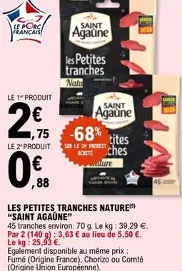 E.Leclerc Les petites tranches nature saint agaûne offre