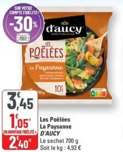 G20 D'AUCY Les Poêlées La Paysanne offre