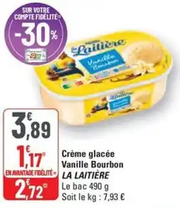 G20 LA LAITIÈRE Crème glacée Vanille Bourbon offre