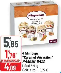 G20 HÄAGEN-DAZS 4 Minicups "Caramel Attraction" offre