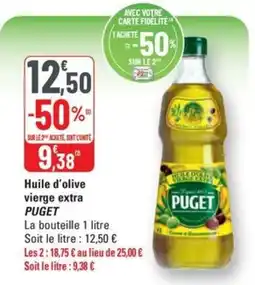 G20 PUGET Huile d'olive vierge extra offre