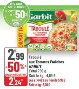 G20 GARBIT Taboulé aux Tomates Fraîches offre