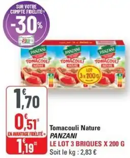 G20 PANZANI Tomacouli Nature offre