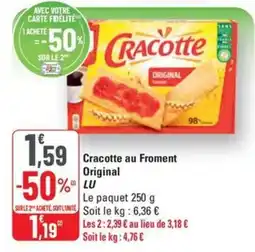 G20 LU Cracotte au Froment Original offre