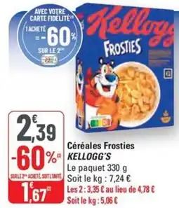 G20 KELLOGG'S Céréales Frosties offre