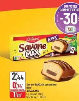 G20 BROSSARD Savane MAX de sensations Barr' offre