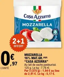 E.Leclerc Mozzarella offre