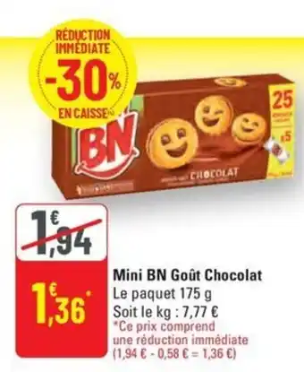G20 BN Mini Goût Chocolat offre