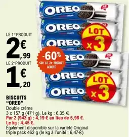 E.Leclerc Biscuits oreo offre