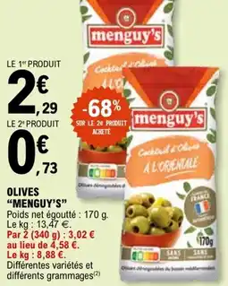 E.Leclerc Olives menguy's offre