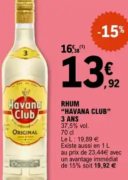 E.Leclerc Rhum havana club offre
