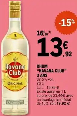 E.Leclerc Rhum havana club offre