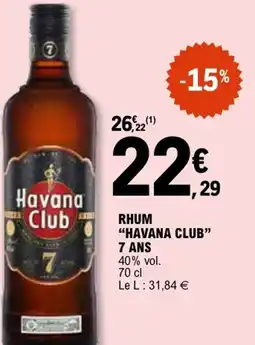 E.Leclerc Rhum havana club offre