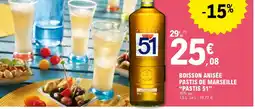 E.Leclerc Boisson anisée pastis de marseille pastis 51 offre