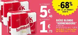 E.Leclerc Bière blonde kronenbourg offre