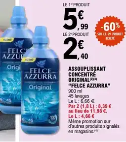 E.Leclerc Assouplissant concentré original felce azzurra offre