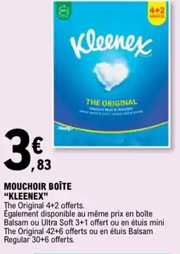 E.Leclerc Mouchoir boîte kleenex offre