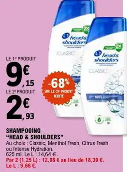 E.Leclerc Shampooing head & shoulders offre