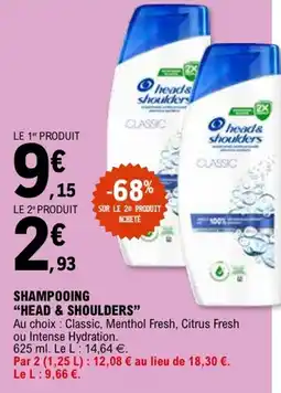 E.Leclerc Shampooing head & shoulders offre