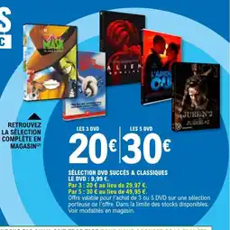 E.Leclerc Sélection dvd succès & classiques offre