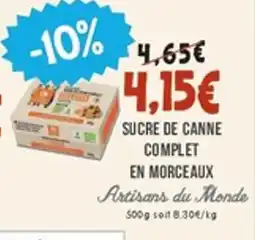 Naturalia Sucre de canne complet en morceaux offre