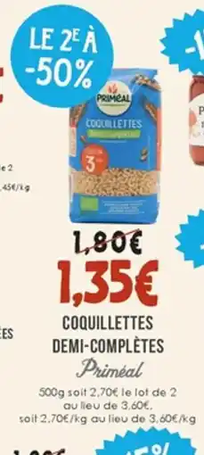 Naturalia PRIMEAL Coquillettes demi-complètes offre