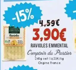 Naturalia COMPTOIR DU PASTIER Ravioles emmental offre