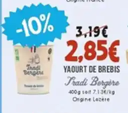Naturalia Yaourt de brebis offre