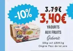 Naturalia GABORIT Yaourts aux fruits offre