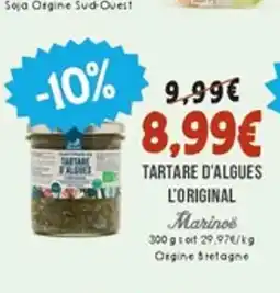 Naturalia Tartare d'algues l'original offre