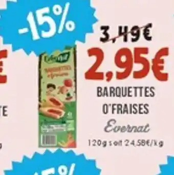 Naturalia EVERNAT Barquettes o'fraises offre