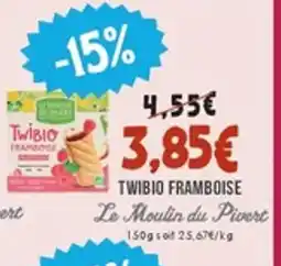 Naturalia LE MOULIN DU PIVERT Twibio framboise offre