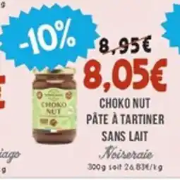 Naturalia Choko nut pâte à tartiner sans lait offre