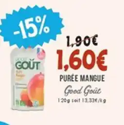 Naturalia GOUT GOUT Purée mangue offre