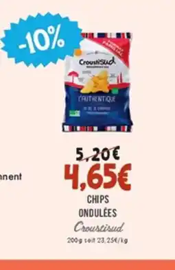 Naturalia CROUSTISUD Chips ondulées offre