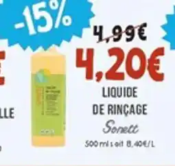 Naturalia SONETT Liquide de rinçage offre