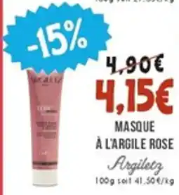 Naturalia Masque à l'argile rose offre