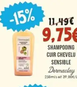 Naturalia DERMACLAY Shampooing cuir chevelu sensible offre