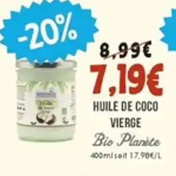 Naturalia Huile de coco vierge offre