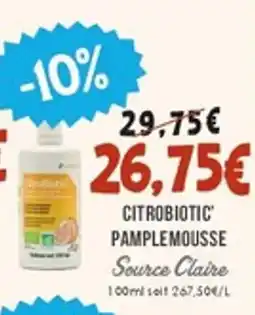 Naturalia Citrobiotic pamplemousse offre