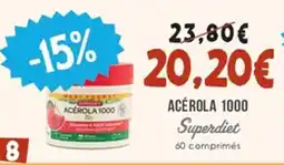 Naturalia SUPERDIET Acérola 1000 offre