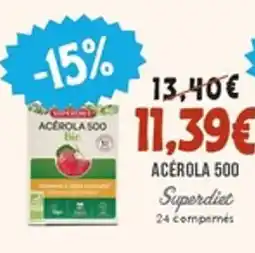 Naturalia SUPERDIET Acérola 500 offre