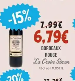 Naturalia LA CROIX SIMON Bordeaux rouge offre