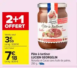 Carrefour LUCIEN GEORGELIN Pâte à tartinePâte à tartiner Cacad offre